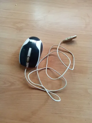 Ratón USB Blanco y Negro