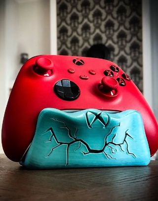 Soporte Mando Xbox Rojo y Azul