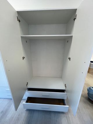 Armario blanco con cajones (2,3,4 puertas)