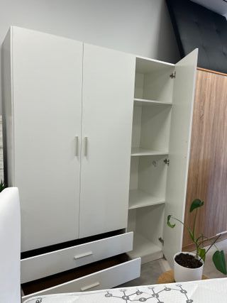 Armario blanco con cajones (2,3,4 puertas)