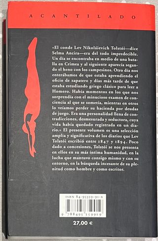 Libro Diarios 1847-1894 tapa blanda español