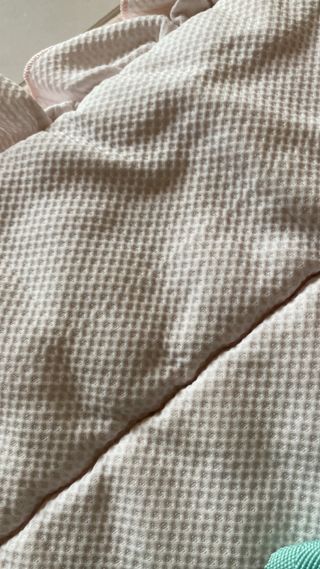 Funda para cochecito de bebé rosa con volantes