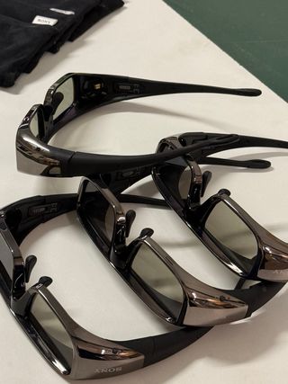 4 Gafas 3D Sony Negras/Plateadas