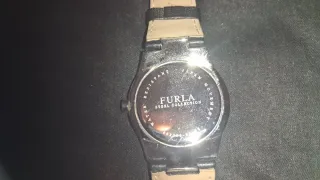 Reloj Furla Negro y Plateado con Cristales