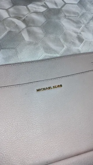 Pochette Michael Kors rosa e oro