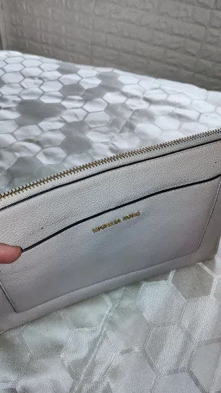 Pochette Michael Kors rosa e oro