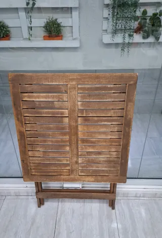 Mesa de exterior plegable 70x70