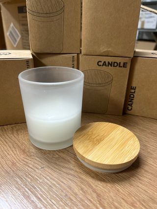 6 Velas Aromáticas con Tapa Bambú