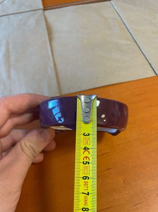 Maceta Bonsái Cerámica Morada y Blanca