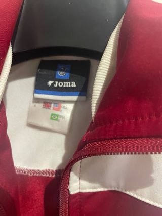 Chaqueta Joma Niño Sevilla Roja y Blanca talla 6