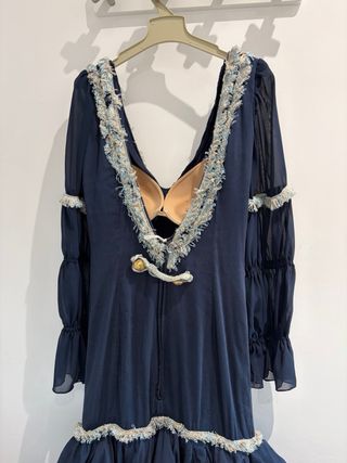 Traje Flamenca Azul