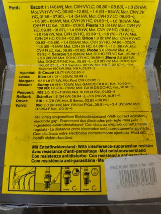 4 Bujías Bosch FR6DC Nuevas