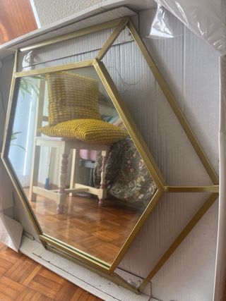 Espejo Hexagonal Dorado Maison du Monde Nuevo