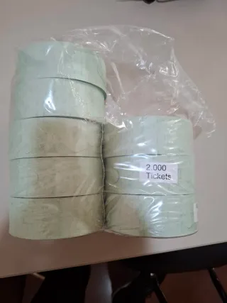 Rollos de tickets para dispensador de turnos