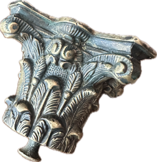 Capitello base bronzo scultura XIX