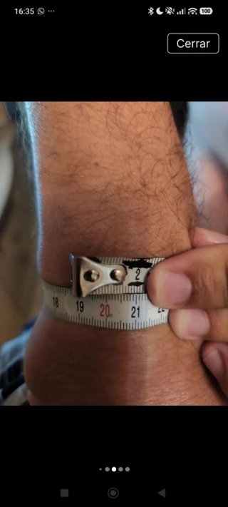 Pulsera de acero eslabonada