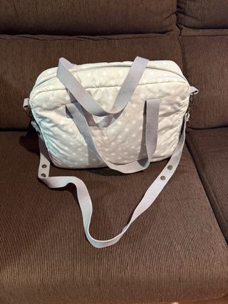 Bolso carro bebé gris estrellas nuevo