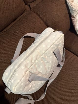 Bolso carro bebé gris estrellas nuevo