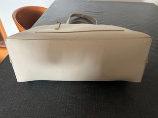 Bolso y sandalias beige/gris