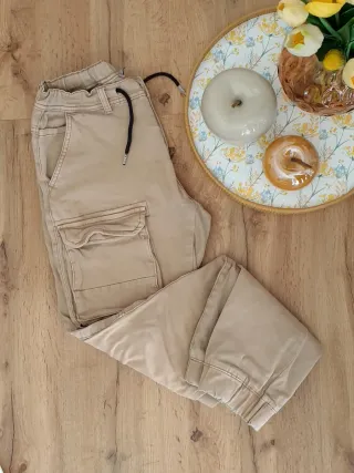 Jogger beige ragazzo 13/14 anni