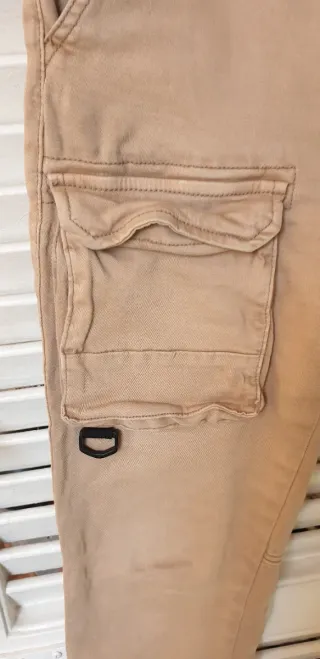 Jogger beige ragazzo 13/14 anni