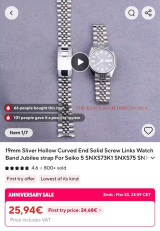 Seiko SNXS77K Rolamy jubilee