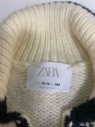 Chaqueta Zara Lana Cremallera Cuello