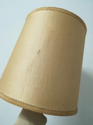 Tulipa de lámpara vintage tela beige