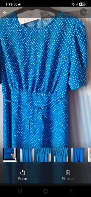 Vestido azul lunares Primark nuevo