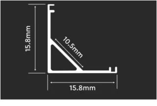 (04) Tiras de aluminio para luces LED