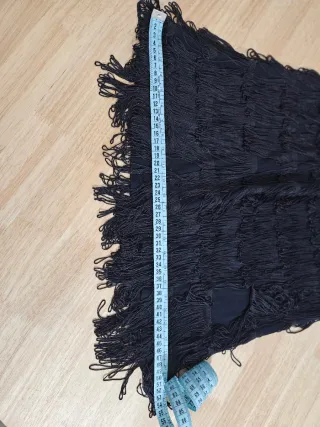 Vestido negro estilo Charleston con flecos H&M