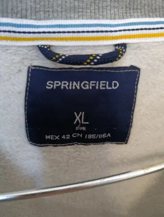 Sudadera Springfield gris con logo montaña