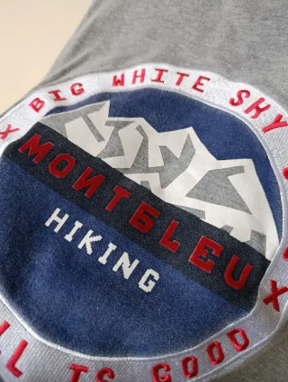 Sudadera Springfield gris con logo montaña