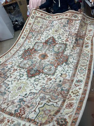 Alfombra CHOSHOME Pelo Corto Beige Multicolor