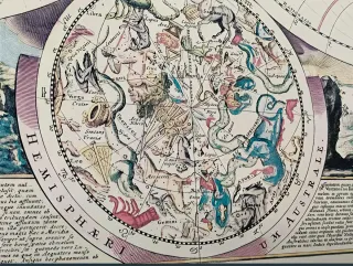 Mapa Mundi Planiglobi Terrestris J.B. Homann.