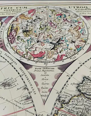 Mapa Mundi Planiglobi Terrestris J.B. Homann.