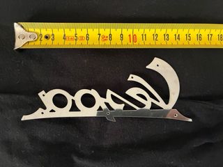 Placa Delantera y Logo Vespa Metal Años 50/60