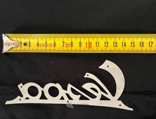 Placa Delantera y Logo Vespa Metal Años 50/60