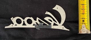 Placa Delantera y Logo Vespa Metal Años 50/60