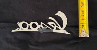 Placa Delantera y Logo Vespa Metal Años 50/60