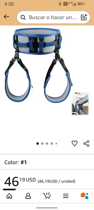 Cinturón de transferencia a estrenar