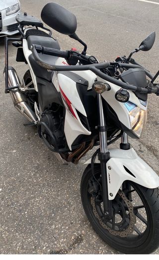 Honda CB500F A2 Naked Blanca y Roja