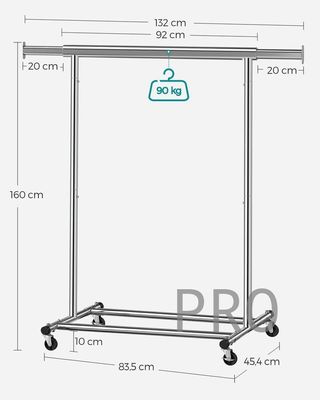 Burro ropa con ruedas