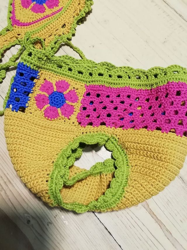 Bañador braguita y top en Crochet 6-8 años