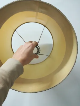 Tulipa pantalla vintage floral beige