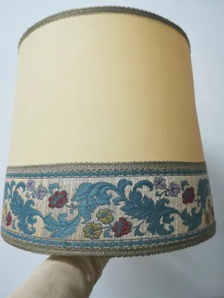 Tulipa pantalla vintage floral beige