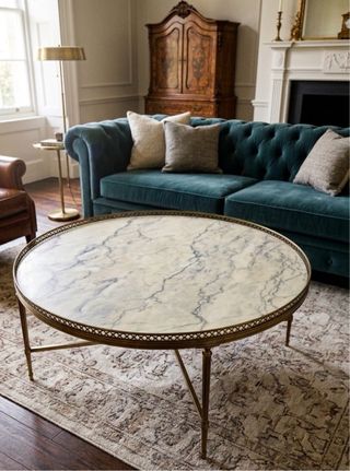 OFERTA Placa redonda de mármol 70cm