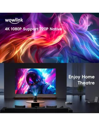 Proiettore Portatile Wowlink 4K Nero