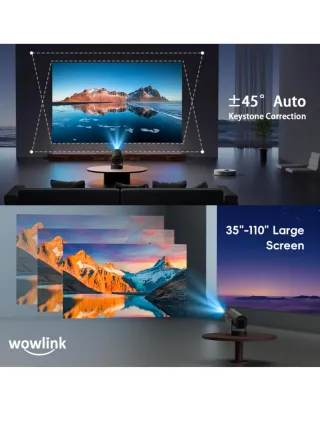 Proiettore Portatile Wowlink 4K Nero