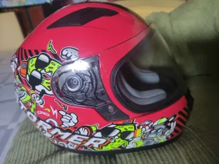 Casco Moto Stormer Ecer22-05 Negro/Rojo Talla M